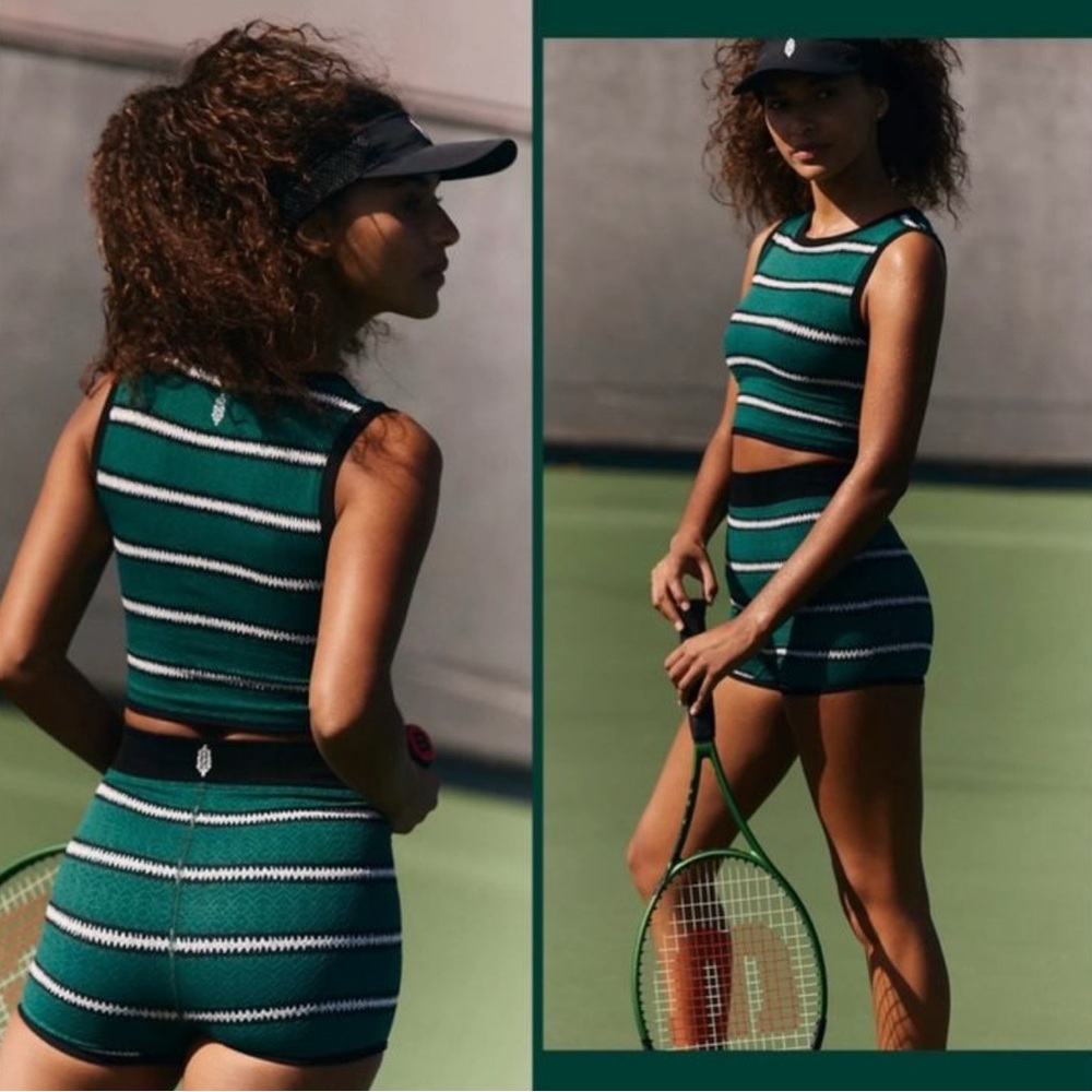 Free People Movement Releve Stripe Set in Dark Green
Combo, M/L NWOT